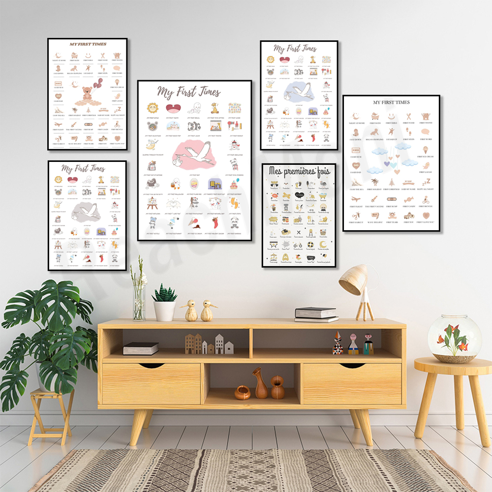Baby Nursery Mirror - First time baby posters, poster memories