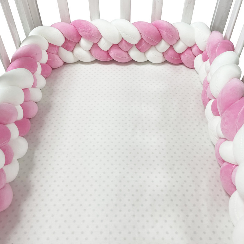 Baby Nursery Sale - Baby Bumper Bed Braid Knot Pillow