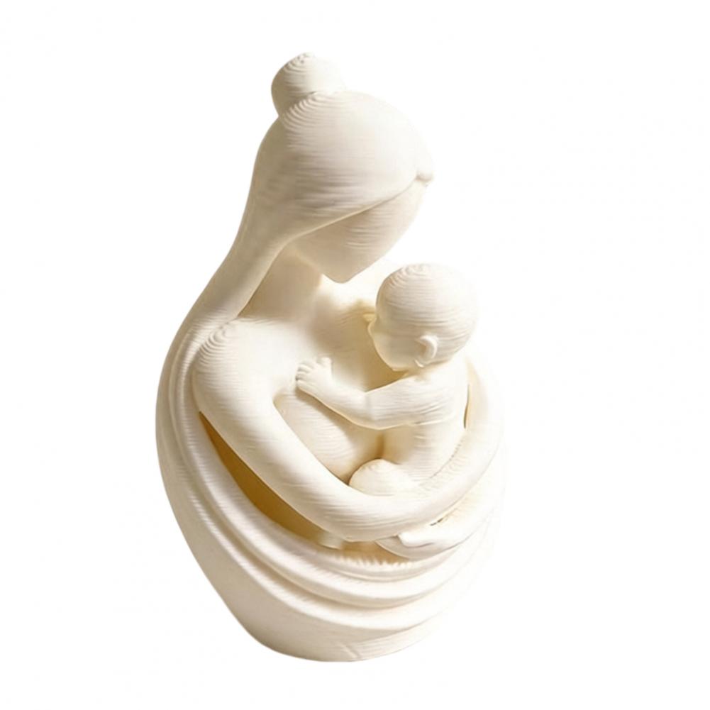 Baby Nursery Table - Mother Holding Baby Sculpture 3D Printed