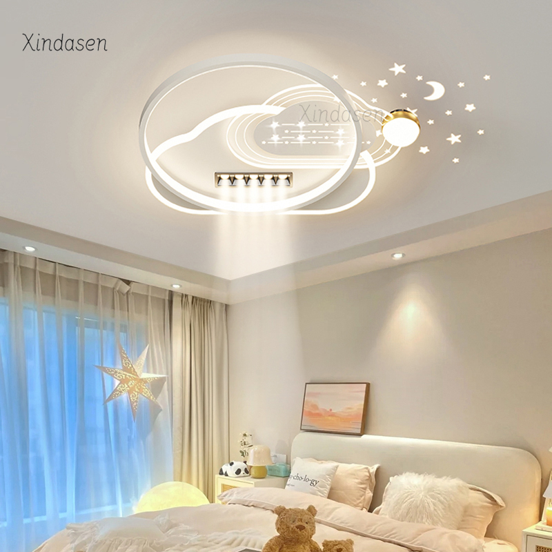 Baby Nursery Ceiling Light - Led Starry Night Cloud Ceiling Light