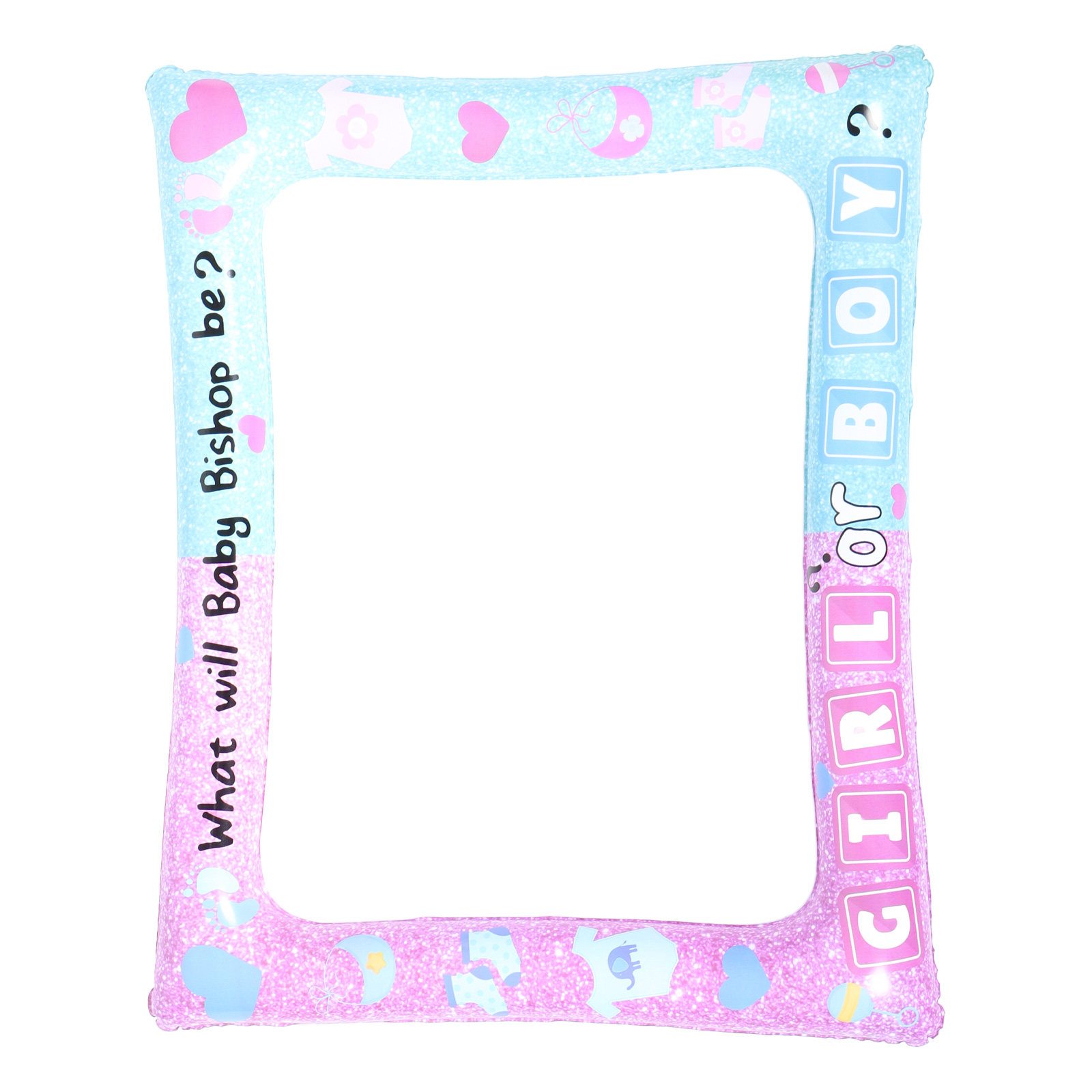 Photo Frame Baby - Inflatable Baby Reveal Photo Frame Baby