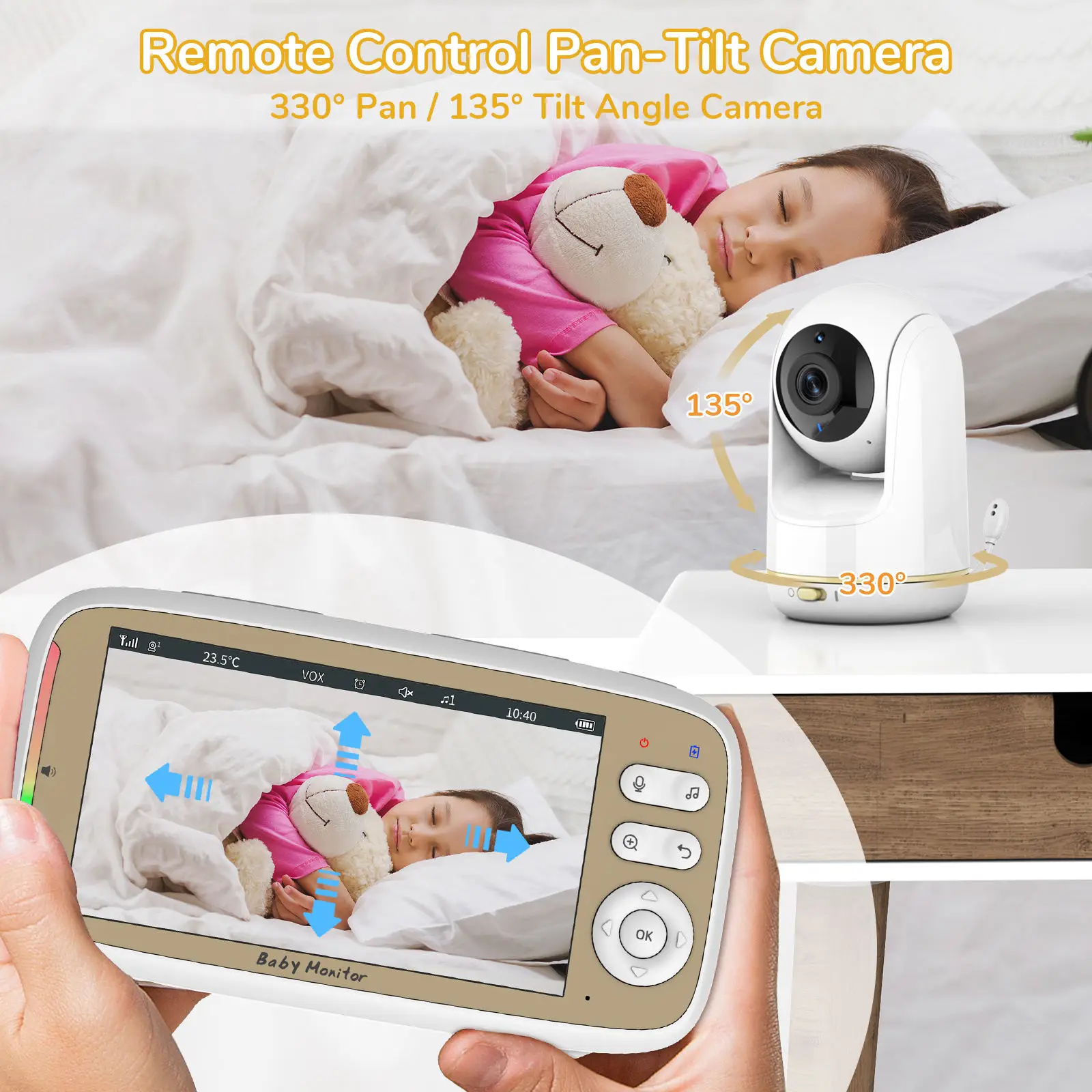 VB803 PRO Baby Monitor with 2p - Baby Monitor Split Screen ulasan dan harga