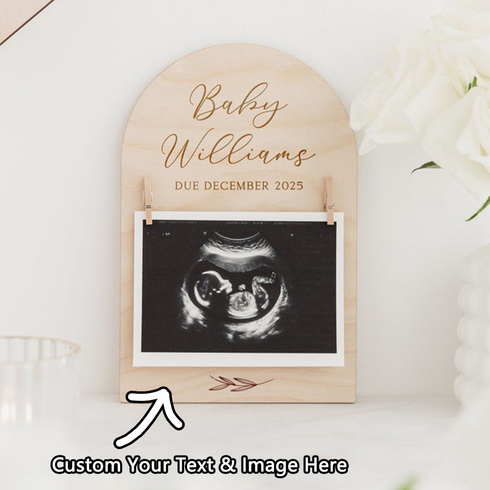 Personalised Pregnancy Announc - Photo Frame Baby ulasan dan harga