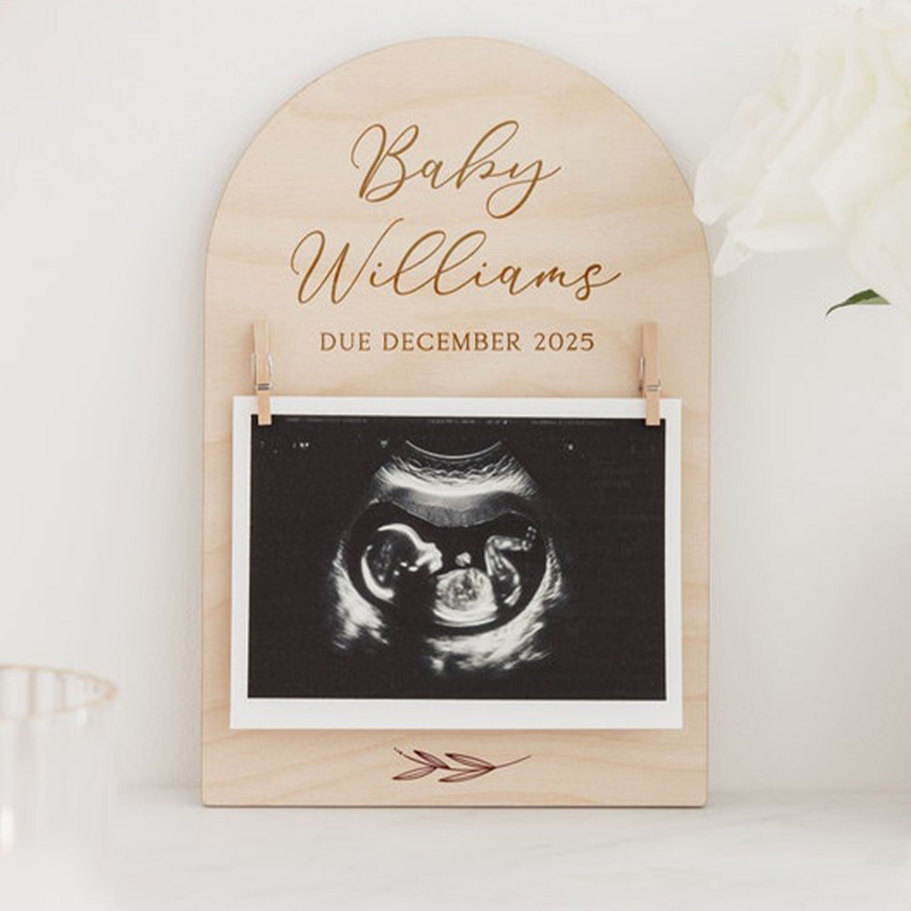 Personalised Pregnancy Announc - Photo Frame Baby ulasan dan harga
