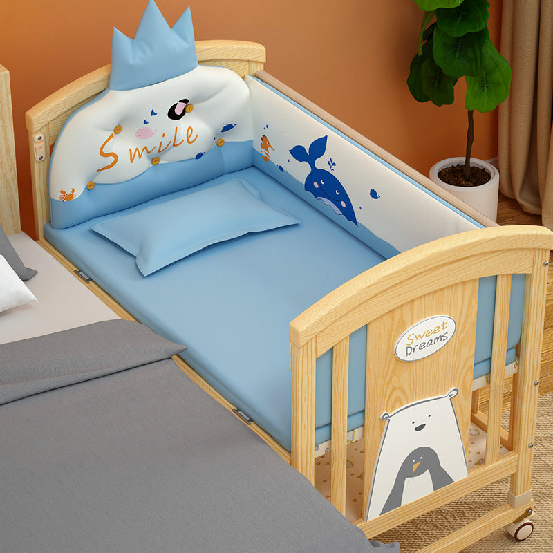 Multi-functional Solid Wood Ba - Convertible Crib Set ulasan dan harga
