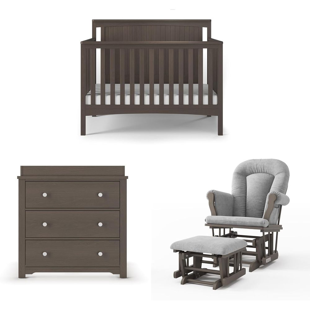 Scout 3-Piece Nursery Set, Inc - Convertible Crib Set ulasan dan harga