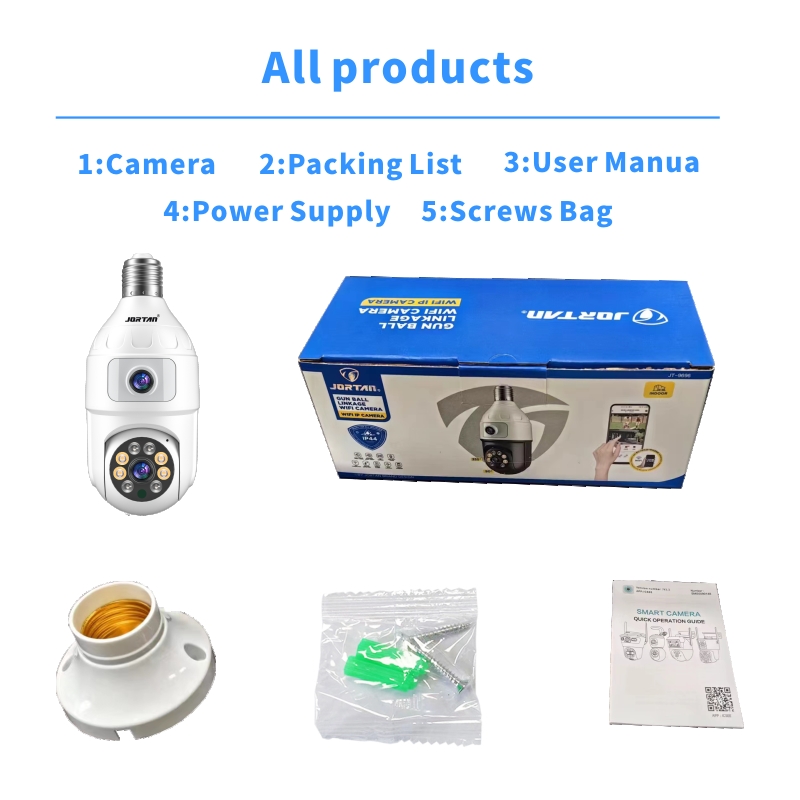 4MP Bulb E27 Dual Lens 360 Ind - Baby Monitor Split Screen ulasan dan harga