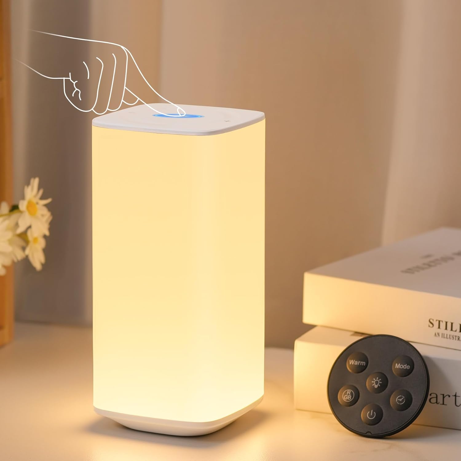 Dimmable Touch Lamp for Bedroo - Baby Nursery Colors ulasan dan harga