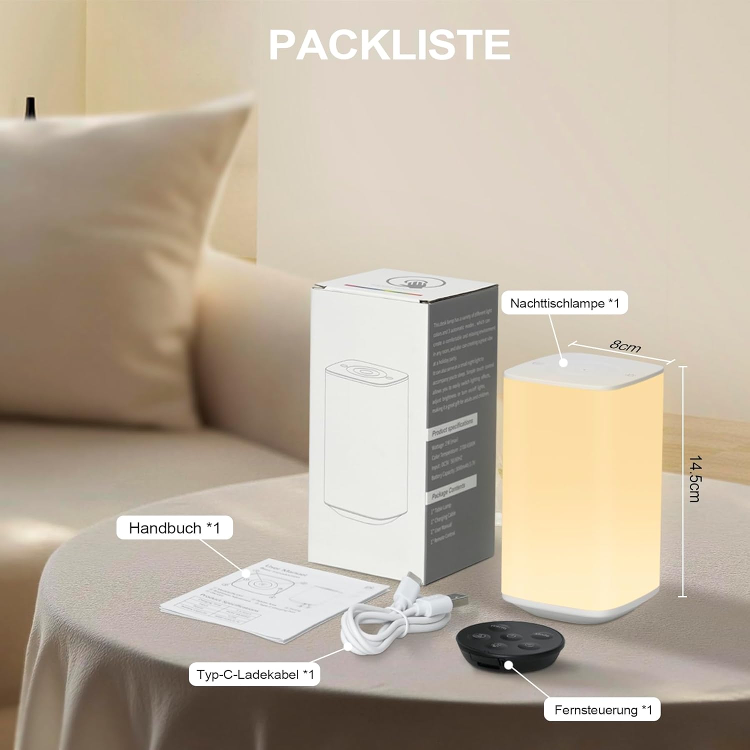 Dimmable Touch Lamp for Bedroo - Baby Nursery Colors ulasan dan harga