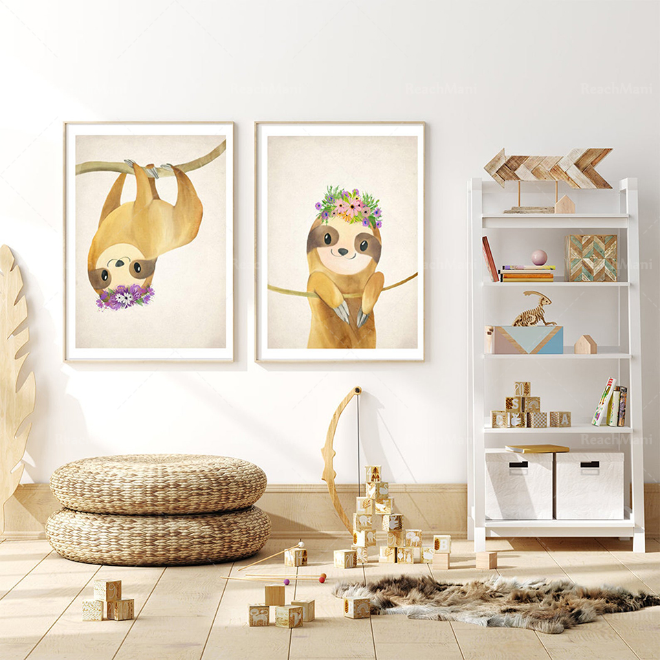 A set of 2 lazy prints, lazine - Baby Nursery Mirror ulasan dan harga