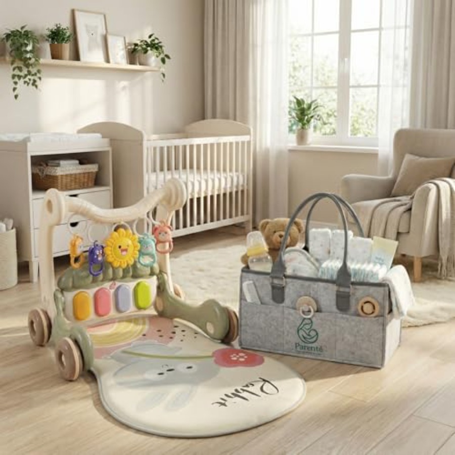 Baby Walker with Diaper Caddy  - Baby Nursery Bundles ulasan dan harga
