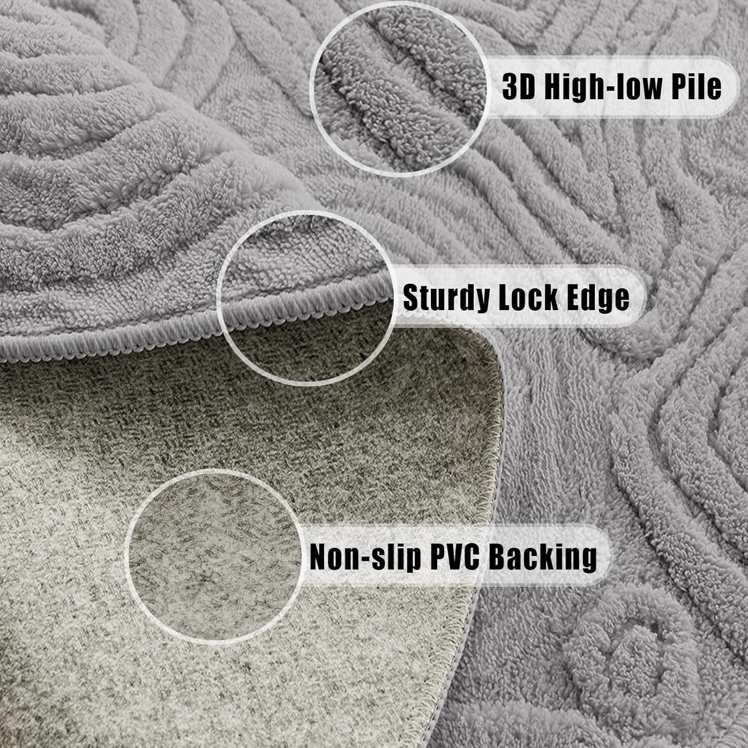 3D Geometric Round Rug – Soft  - Soft Rug Nursery ulasan dan harga
