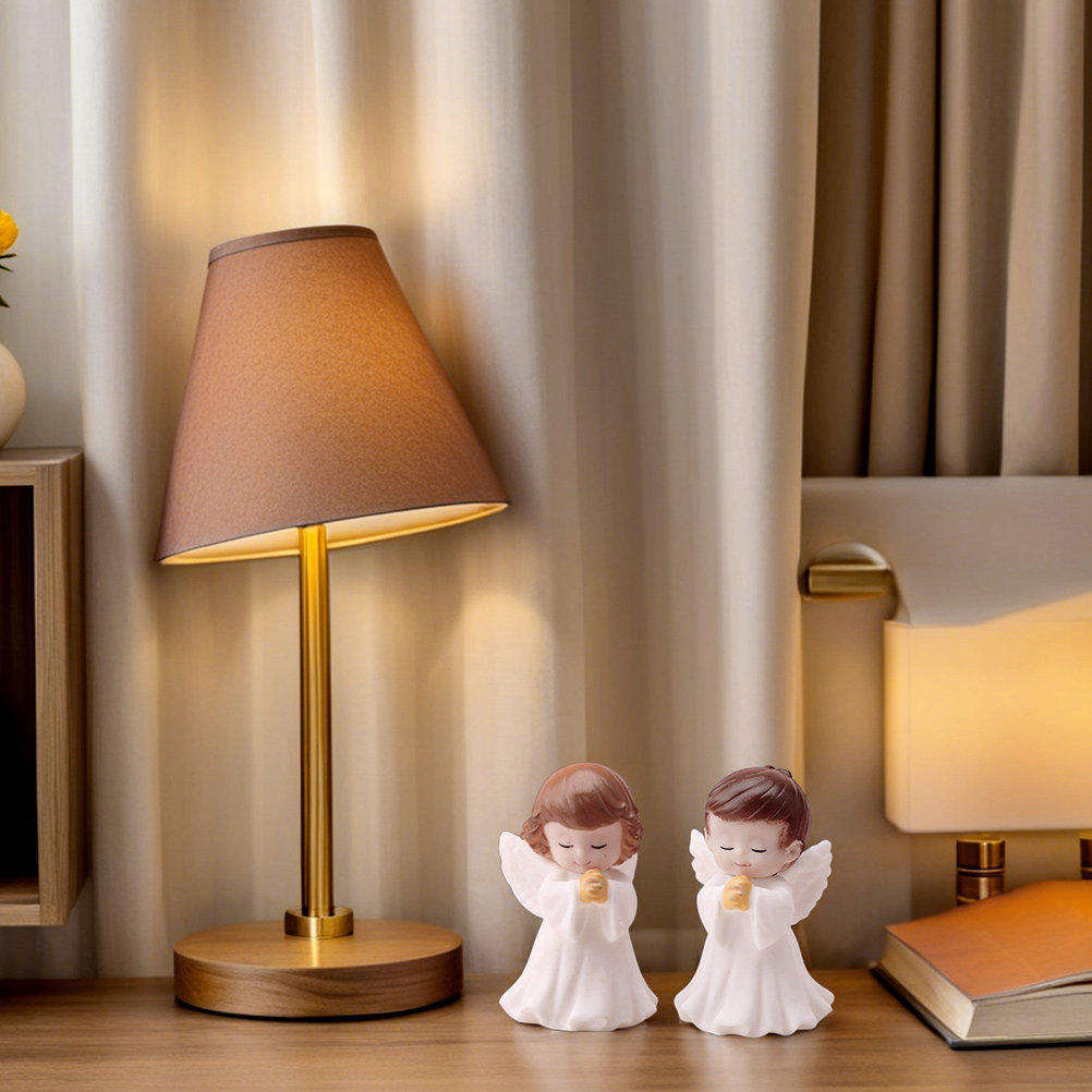 4Pcs Plastic Praying Angel Sta - Baby Nursery Table ulasan dan harga