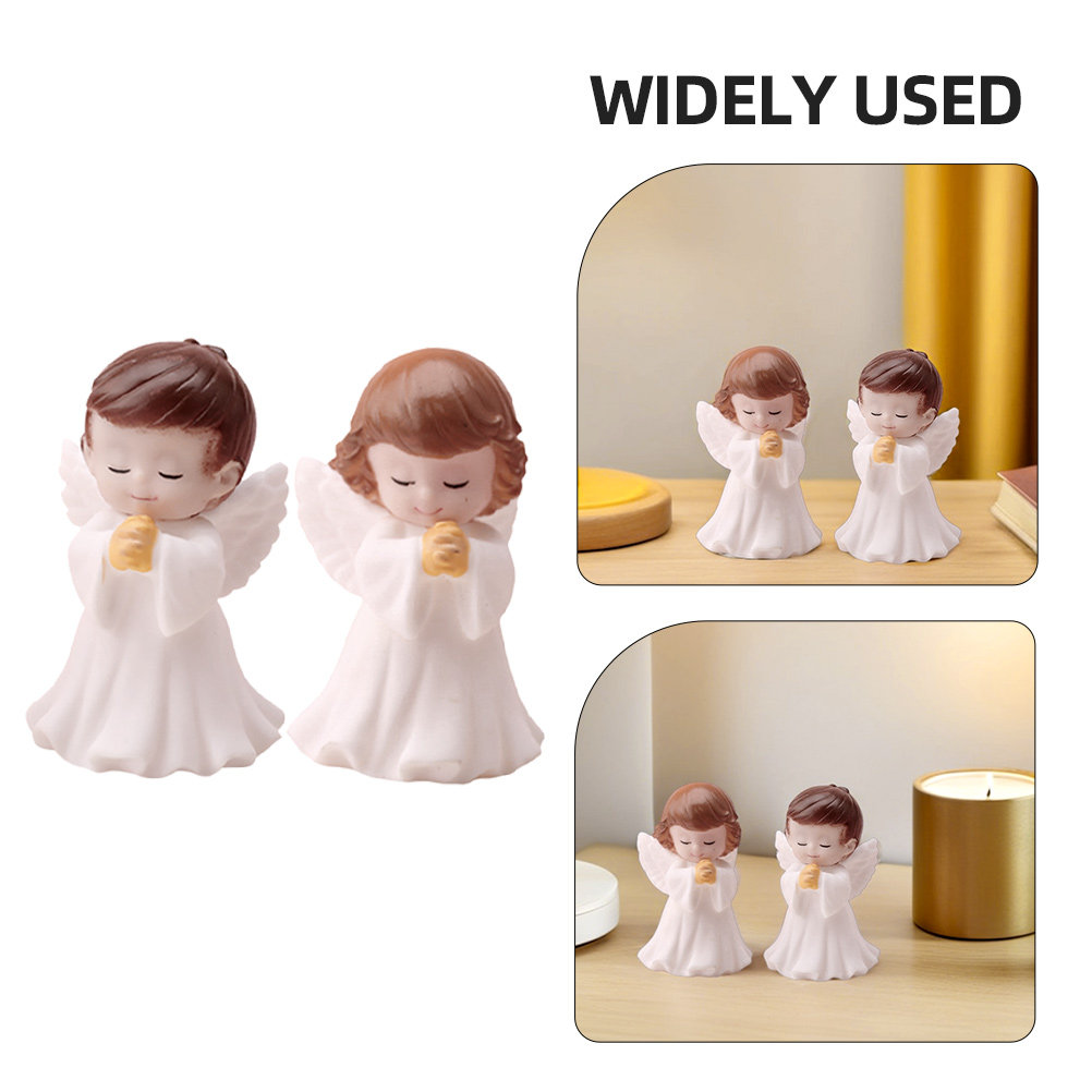4Pcs Plastic Praying Angel Sta - Baby Nursery Table ulasan dan harga