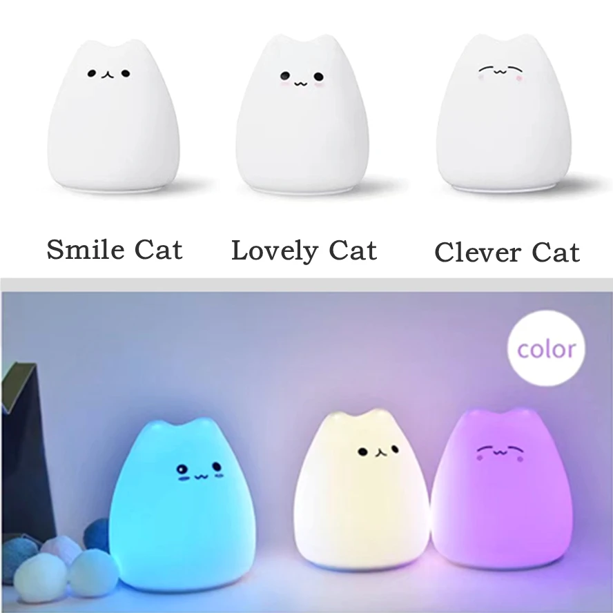 LED Nigh tlight 7 Colors Soft  - Baby Nursery Colors ulasan dan harga