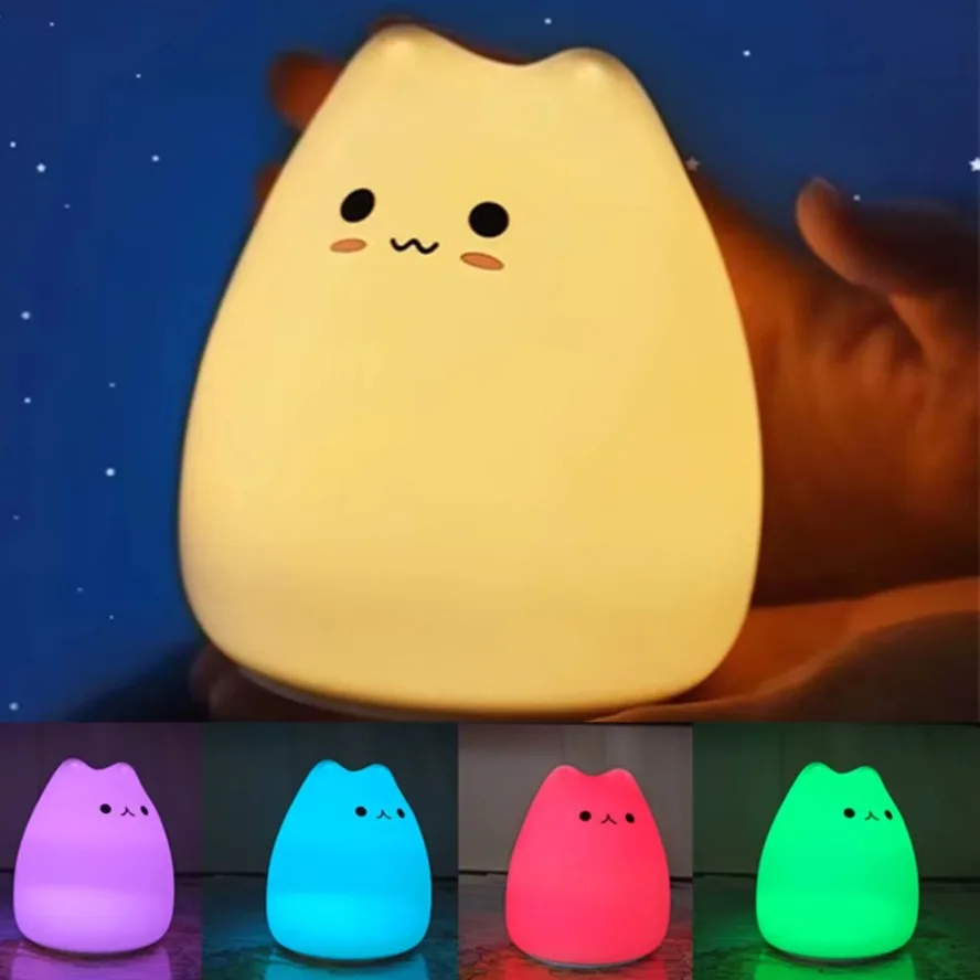 LED Nigh tlight 7 Colors Soft  - Baby Nursery Colors ulasan dan harga