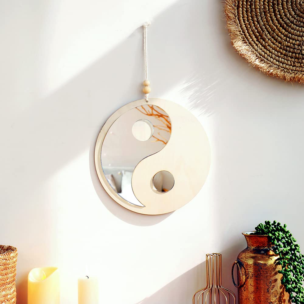 Wooden Mirror Home Decor Boho  - Baby Nursery Mirror ulasan dan harga