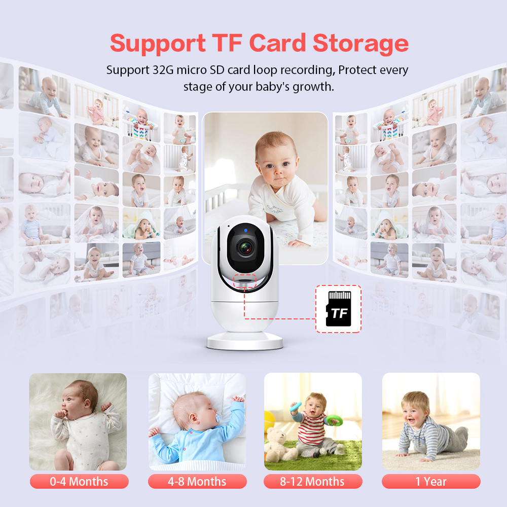 Video Baby Monitor 7'' 1080P H - Baby Monitor Split Screen ulasan dan harga