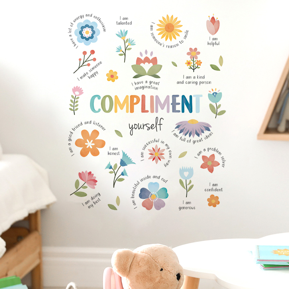 English colorful inspirational - Baby Nursery Artwork ulasan dan harga