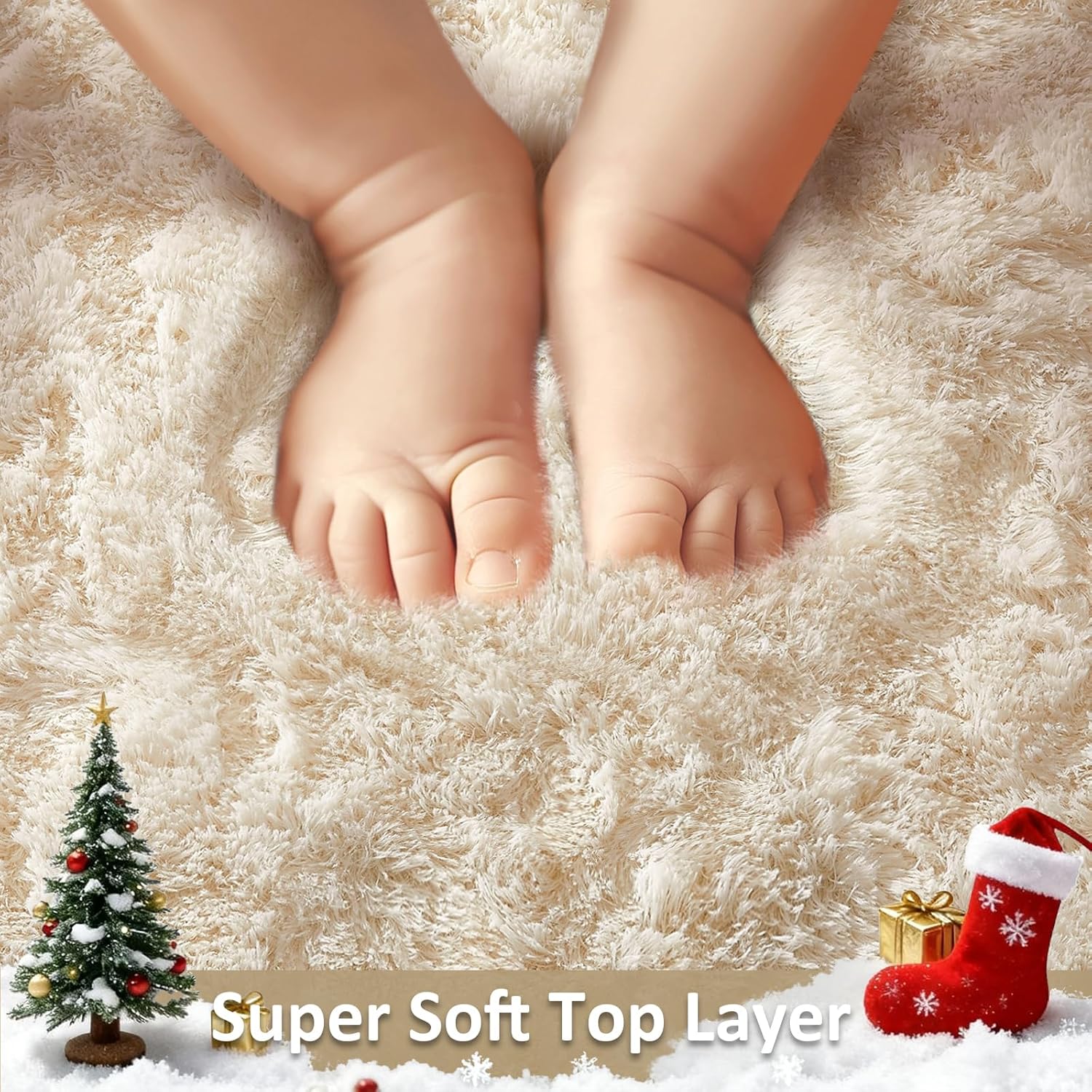 8x10 Washable Non-Slip Shag Ru - Soft Rug Nursery ulasan dan harga