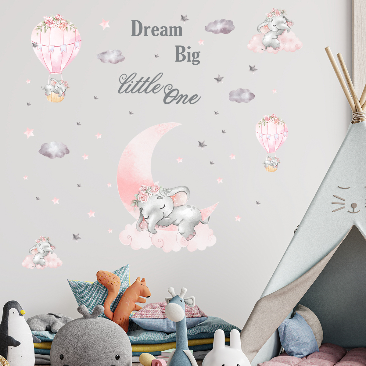 Decoration Wall Sticker PVC Ho - Baby Nursery Sale ulasan dan harga