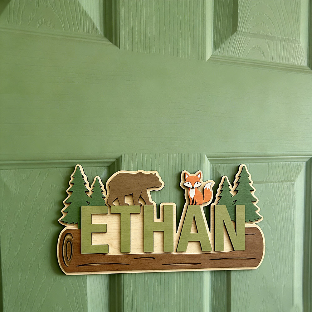 Woodland Forest Animal Persona - Baby Nursery Artwork ulasan dan harga