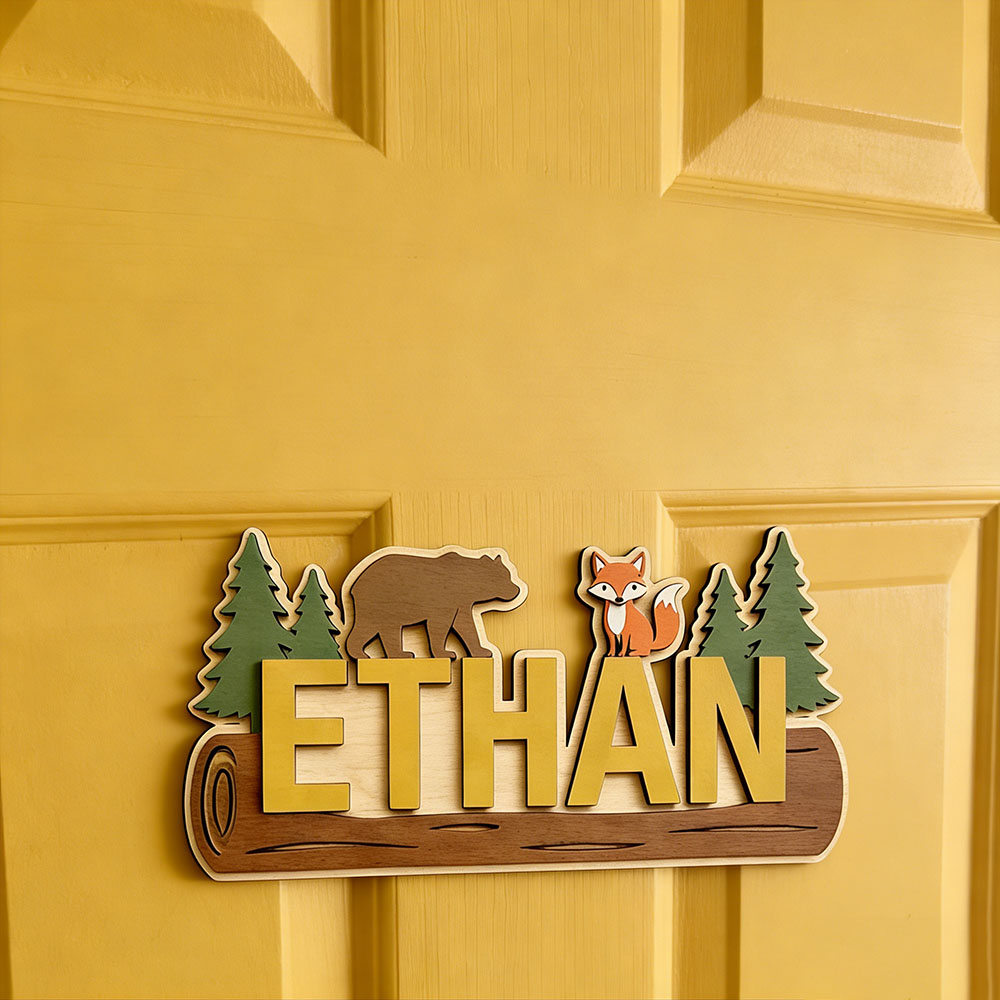 Woodland Forest Animal Persona - Baby Nursery Artwork ulasan dan harga