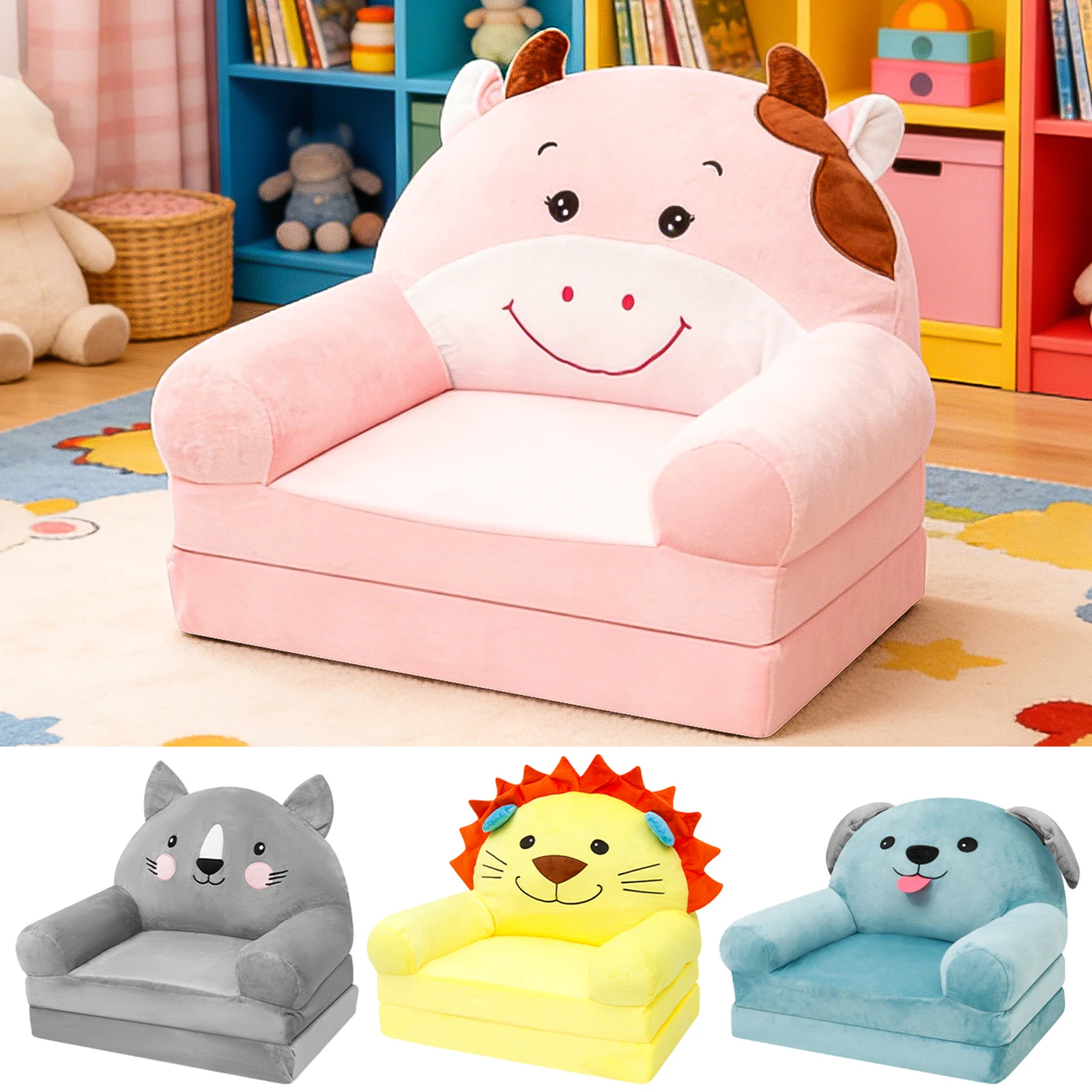Foldable Kids Sofa Baby Seat C - Baby Nursery Table ulasan dan harga