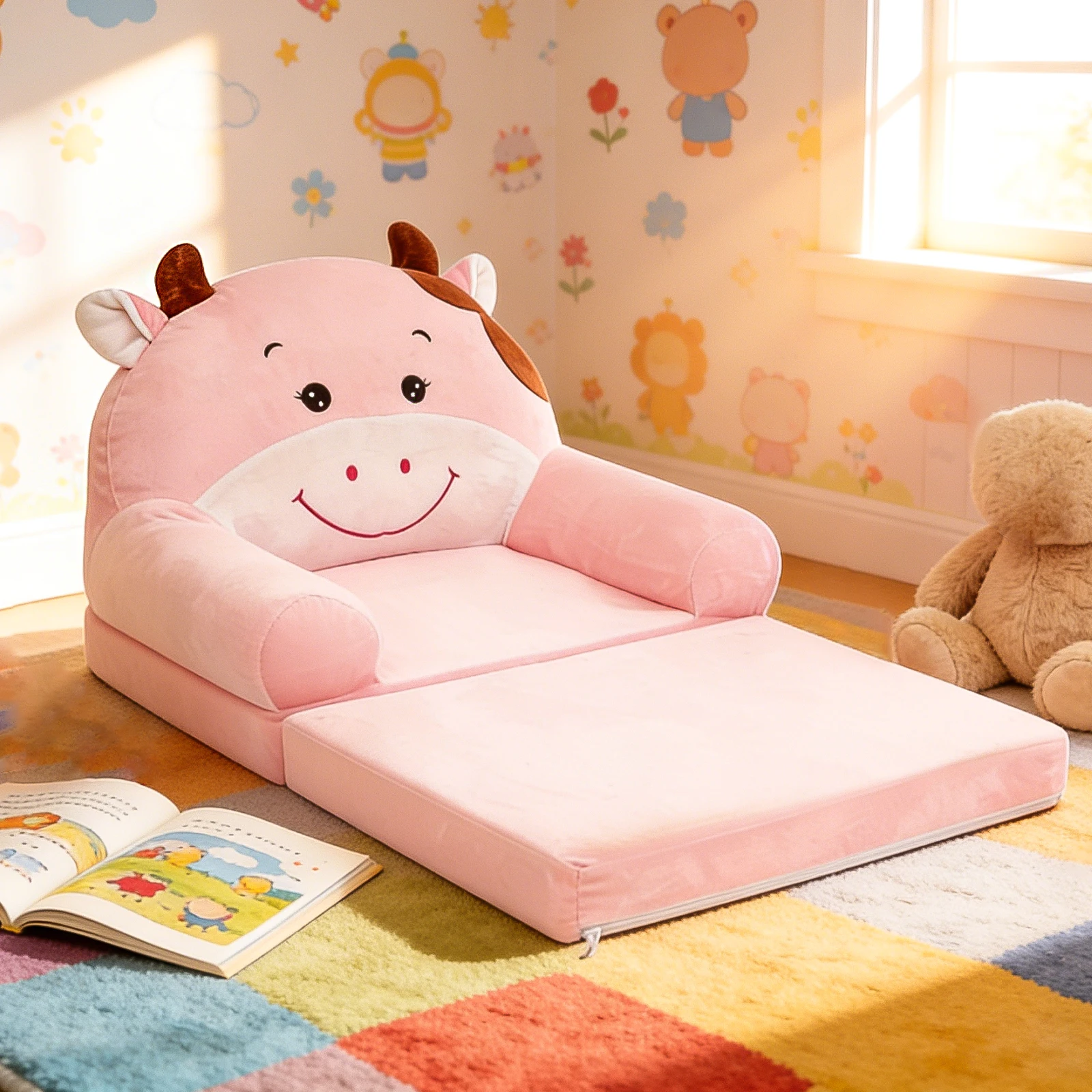 Foldable Kids Sofa Baby Seat C - Baby Nursery Table ulasan dan harga