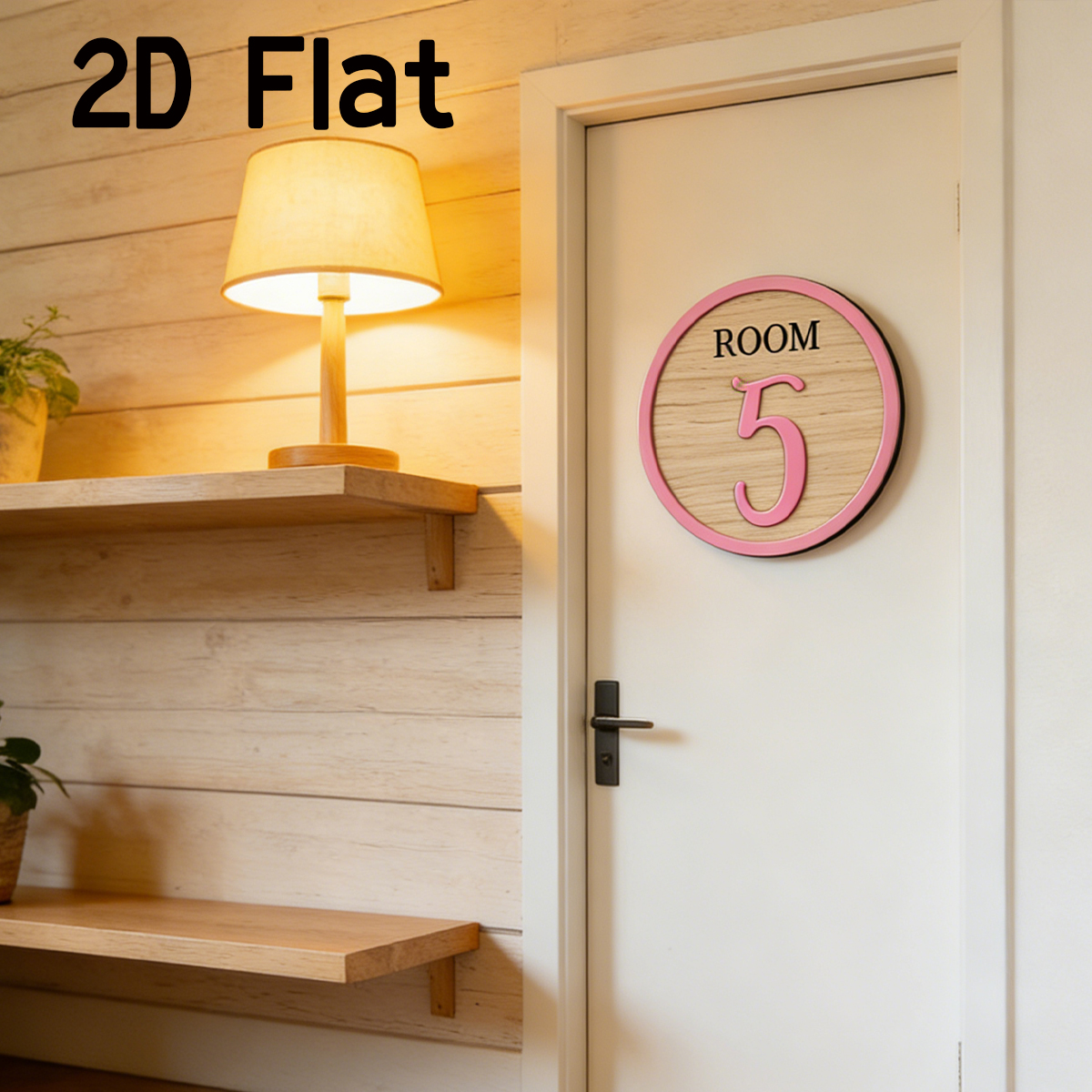 1Pc Cutom Pink Room Number Woo - Baby Nursery Office ulasan dan harga