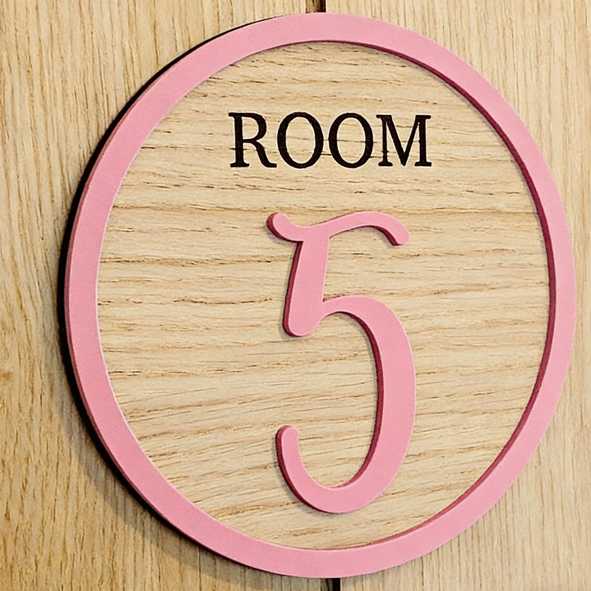1Pc Cutom Pink Room Number Woo - Baby Nursery Office ulasan dan harga
