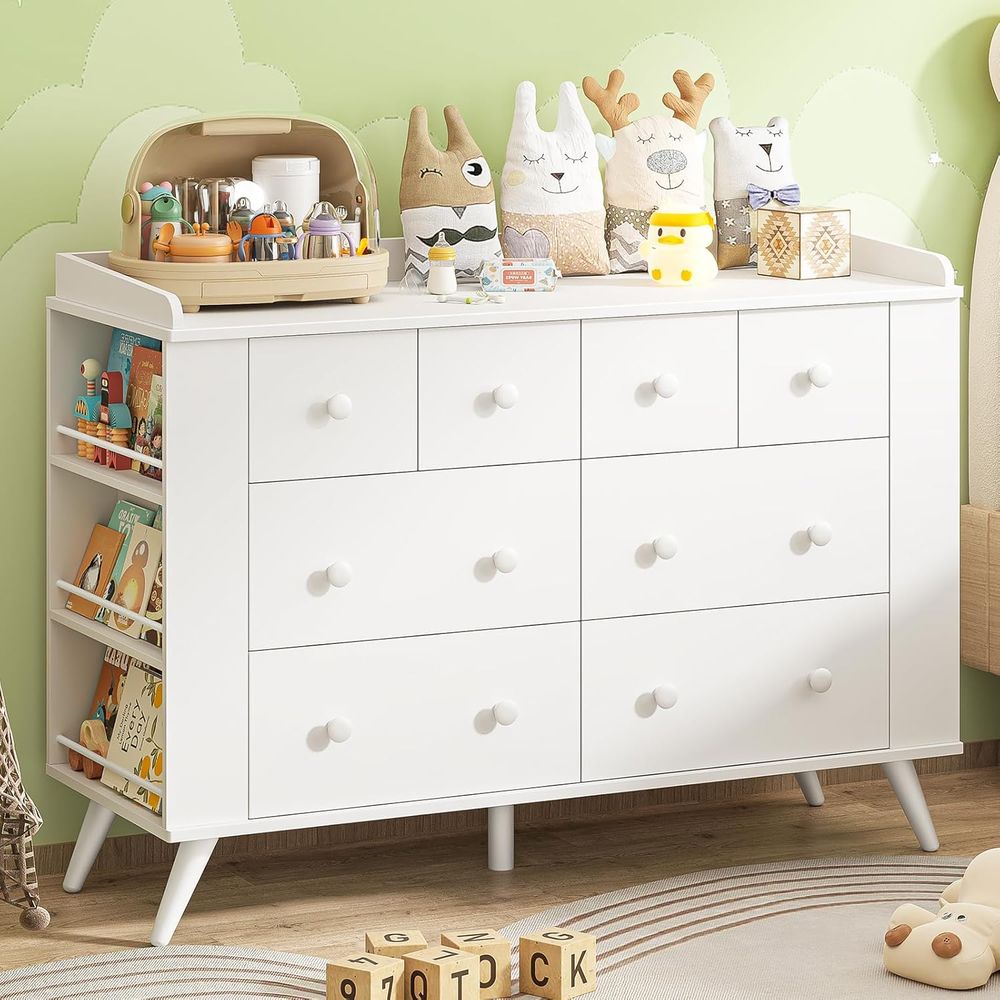 Children's 8-Drawer Dresser, N - Baby Nursery Table ulasan dan harga