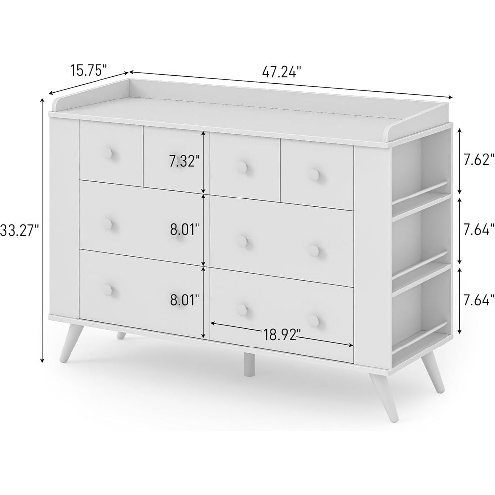 Children's 8-Drawer Dresser, N - Baby Nursery Table ulasan dan harga