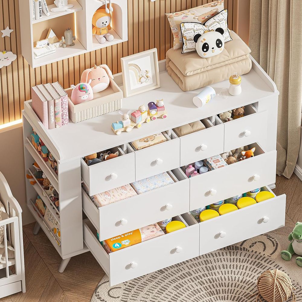 Children's 8-Drawer Dresser, N - Baby Nursery Table ulasan dan harga