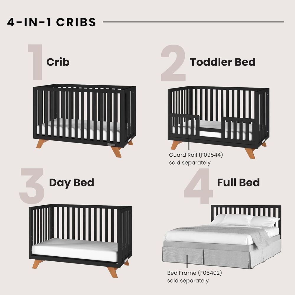 4-in-1 Convertible Crib and 3- - Convertible Crib Set ulasan dan harga