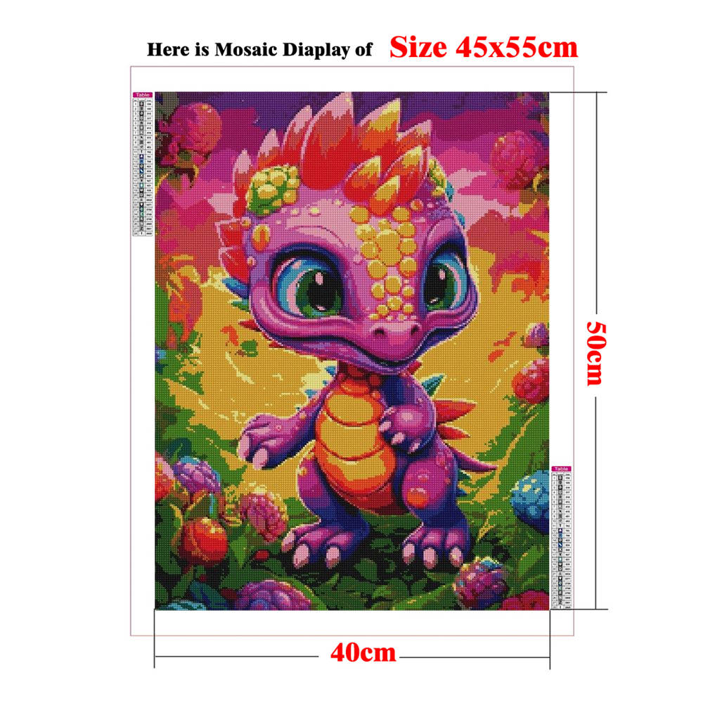 5D Diamond Painting Dinosaur F - Baby Nursery Kit ulasan dan harga