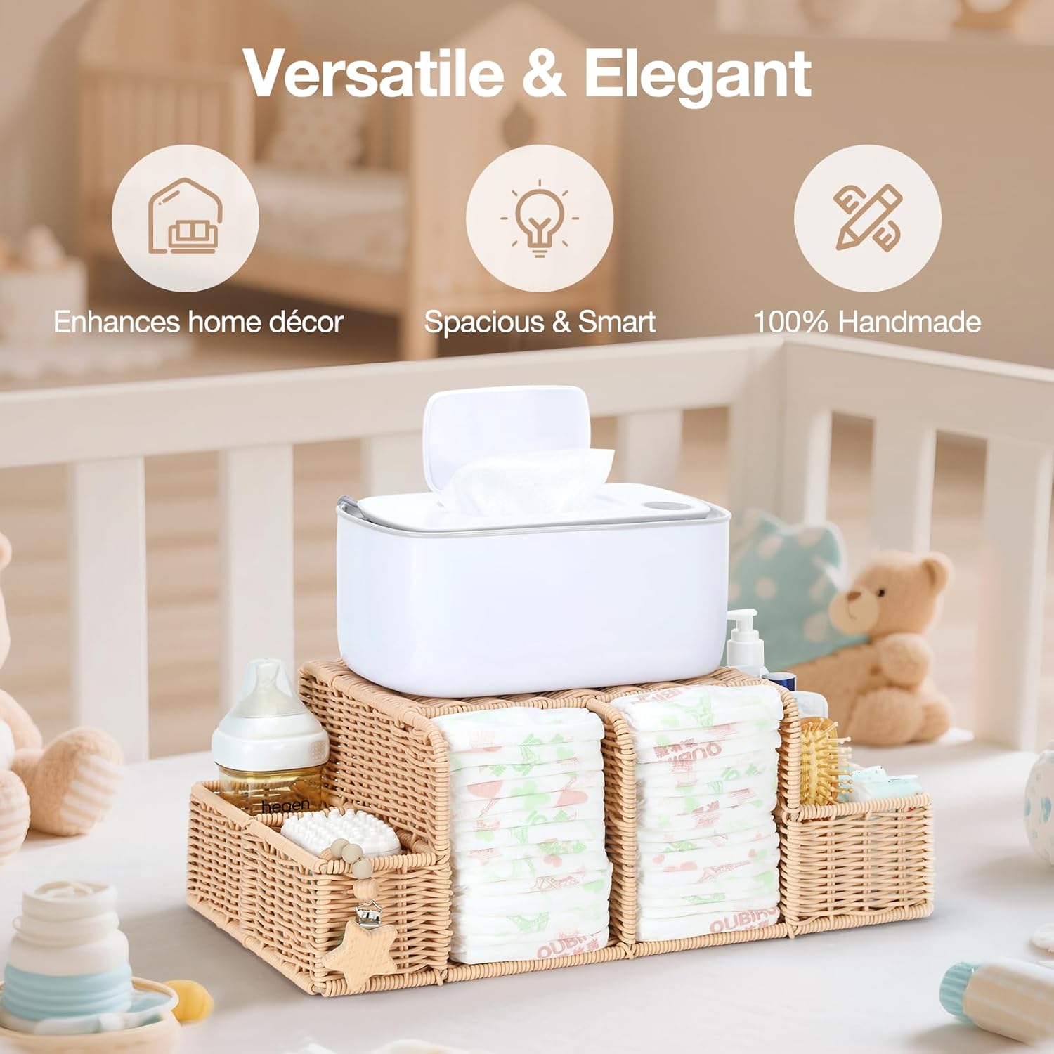 Diaper Caddy Organizer, Hand R - Baby Nursery Table ulasan dan harga