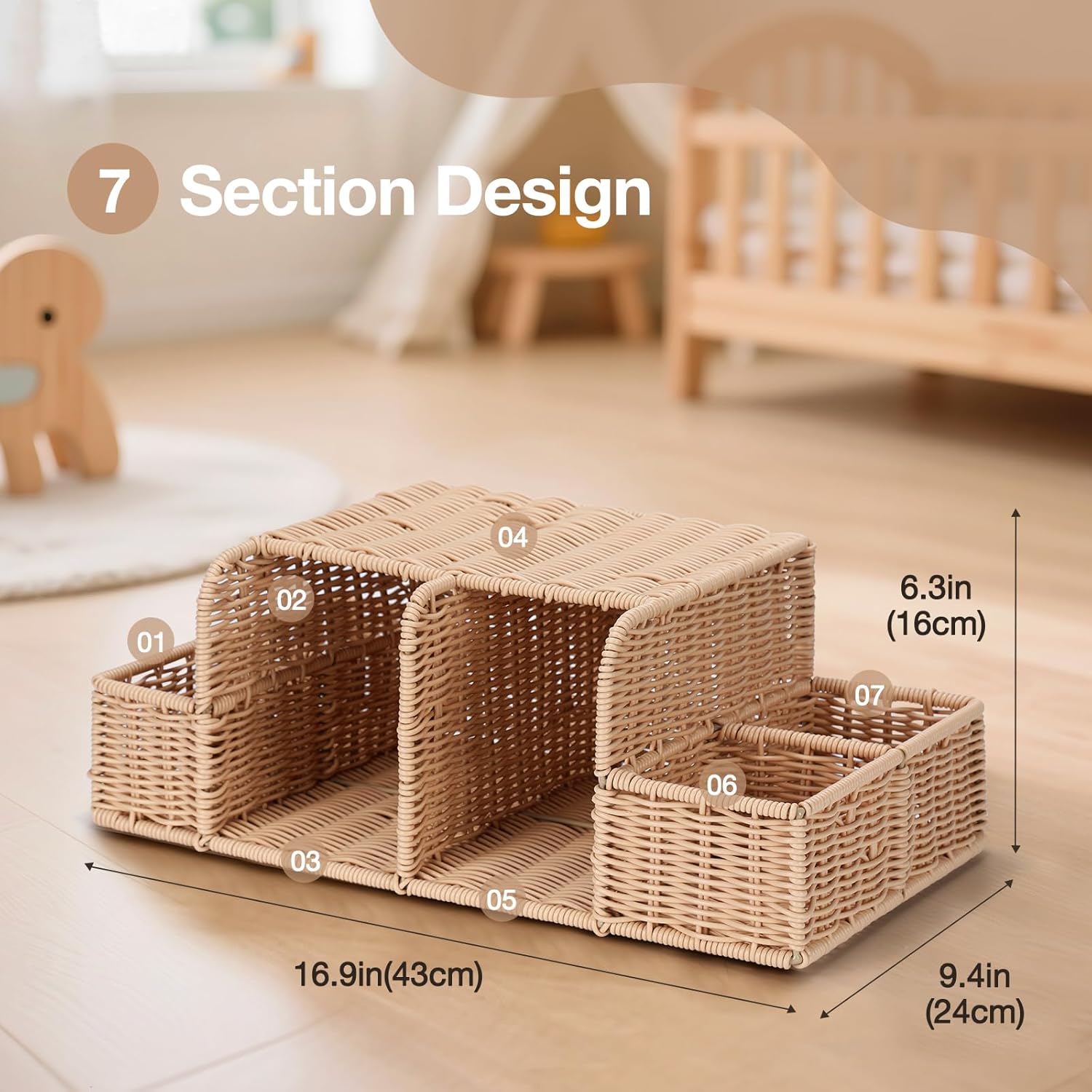 Diaper Caddy Organizer, Hand R - Baby Nursery Table ulasan dan harga