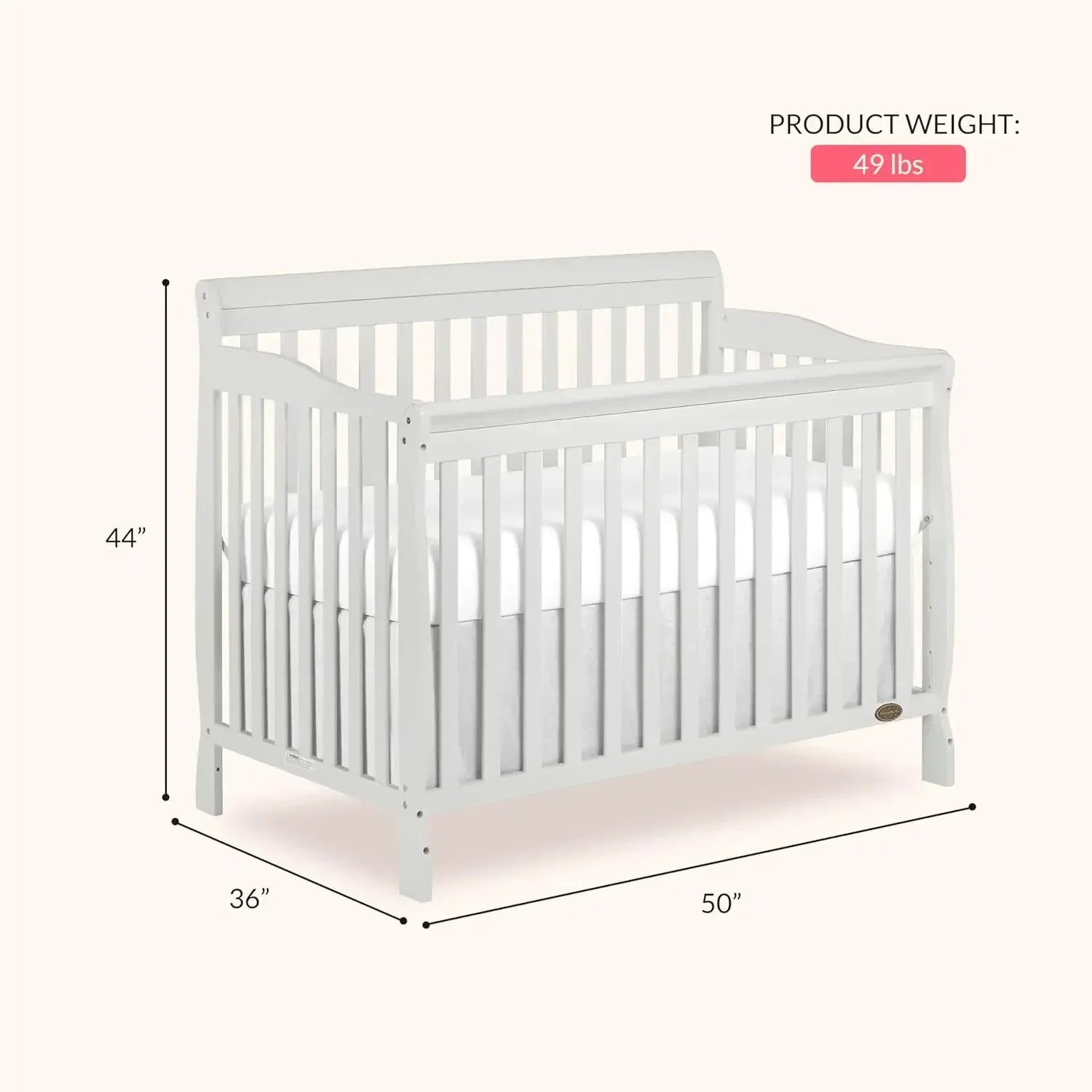 Ashton 4-In-1 Convertible Crib - Convertible Crib Set ulasan dan harga