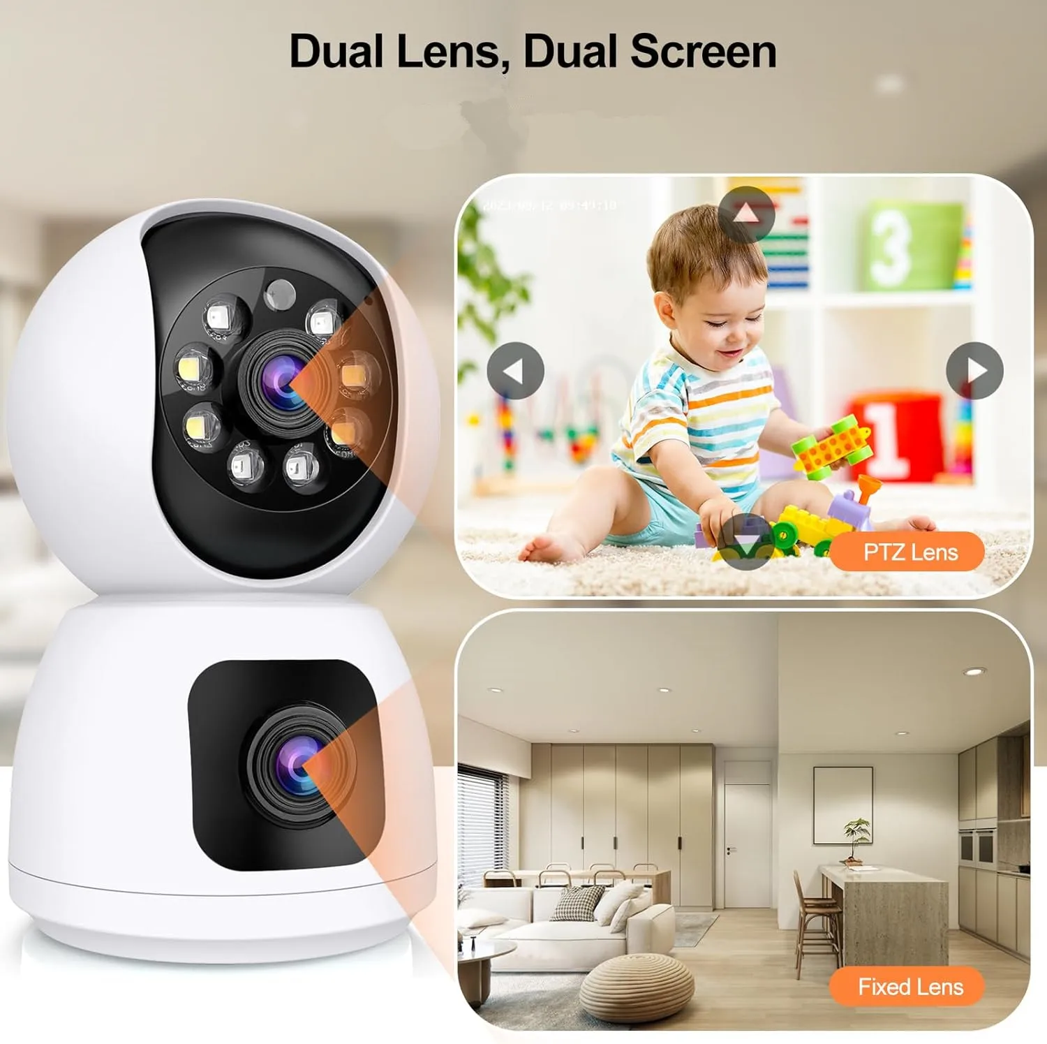 Tuya  4K 8MP HD WiFi Camera In - Baby Monitor Split Screen ulasan dan harga
