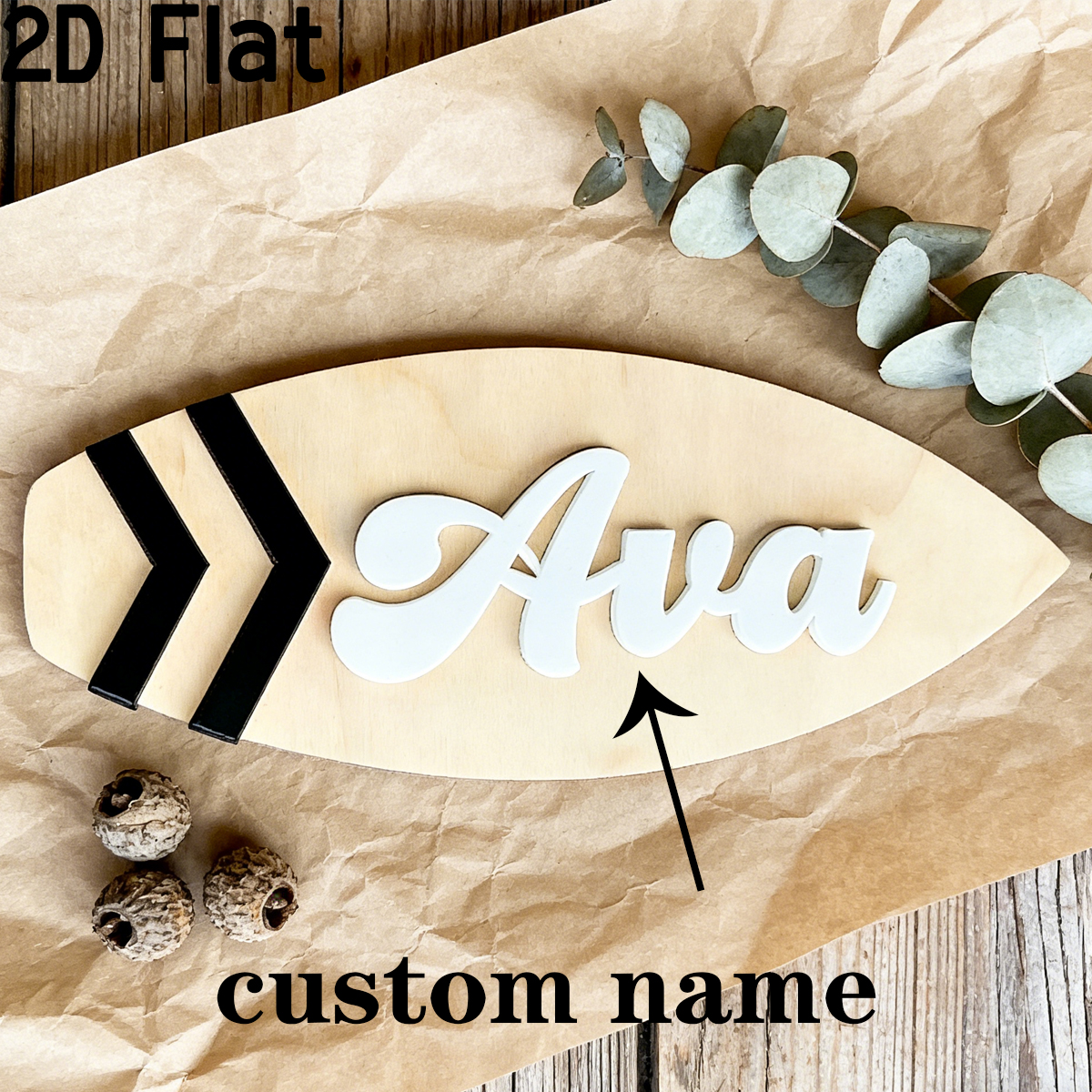 1Pc Custom Surfboard Wooden Ac - Baby Nursery Office ulasan dan harga
