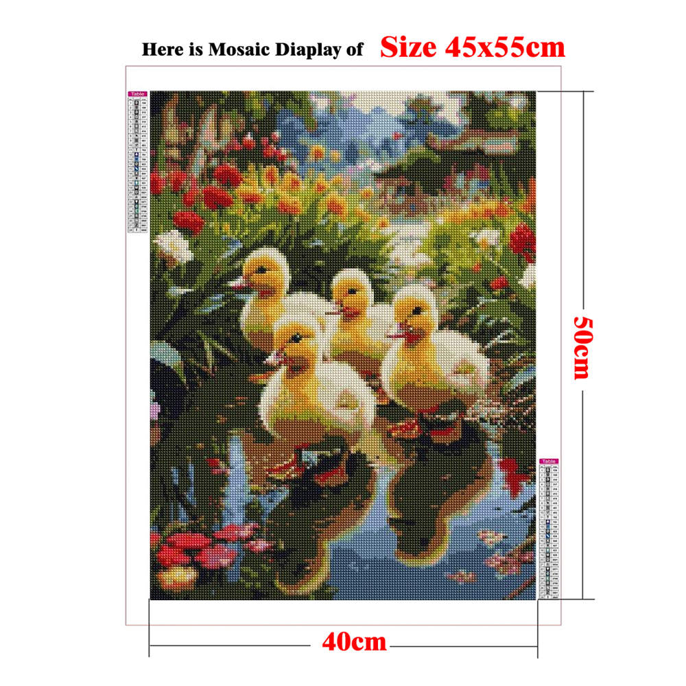Yellow Duckling Diamond Art Ki - Baby Nursery Kit ulasan dan harga