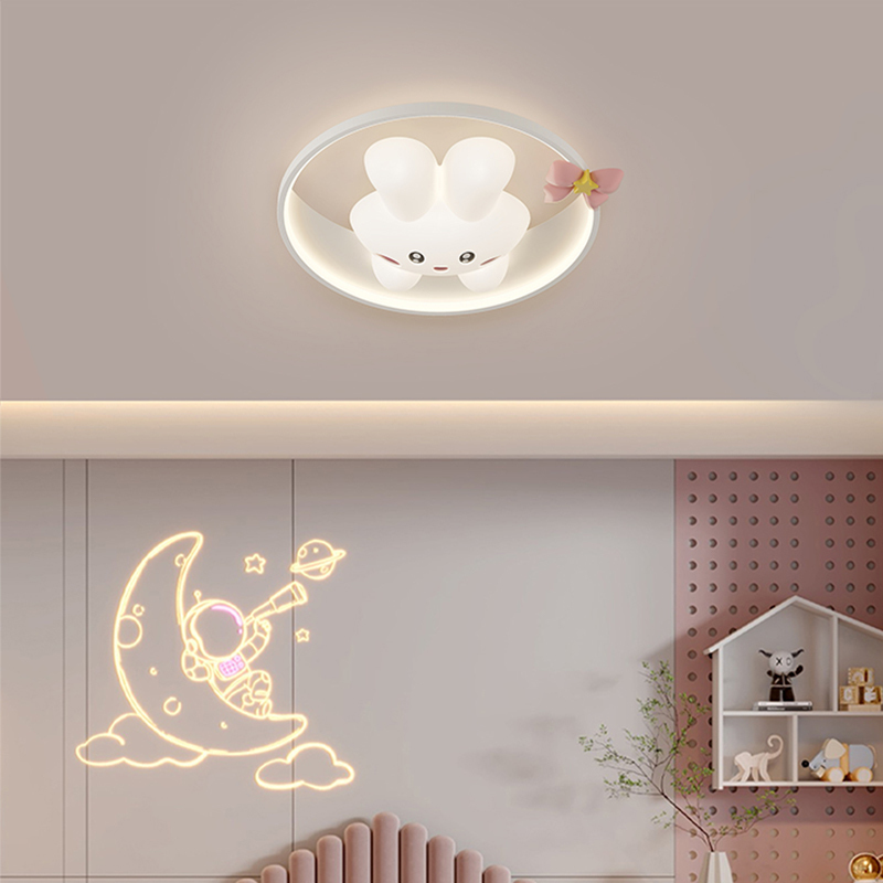 New 3D Rabbit Ceiling Lamp Car - Baby Nursery Ceiling Light ulasan dan harga
