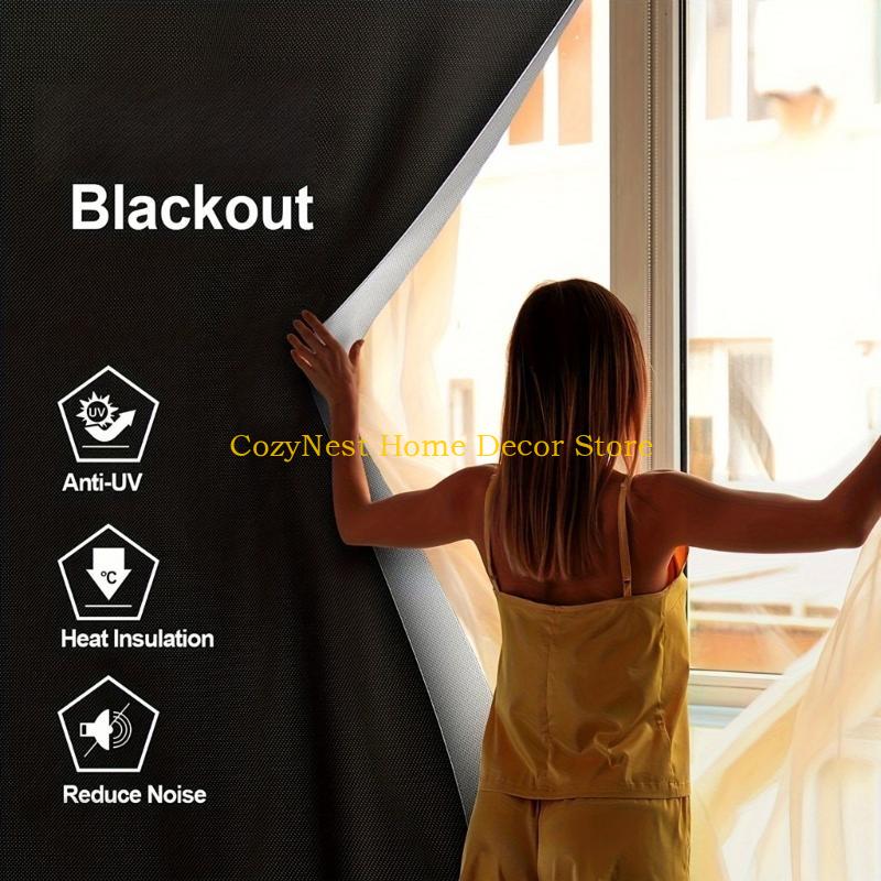 92MF Blackout Curtains No Dril - Baby Nursery Office ulasan dan harga
