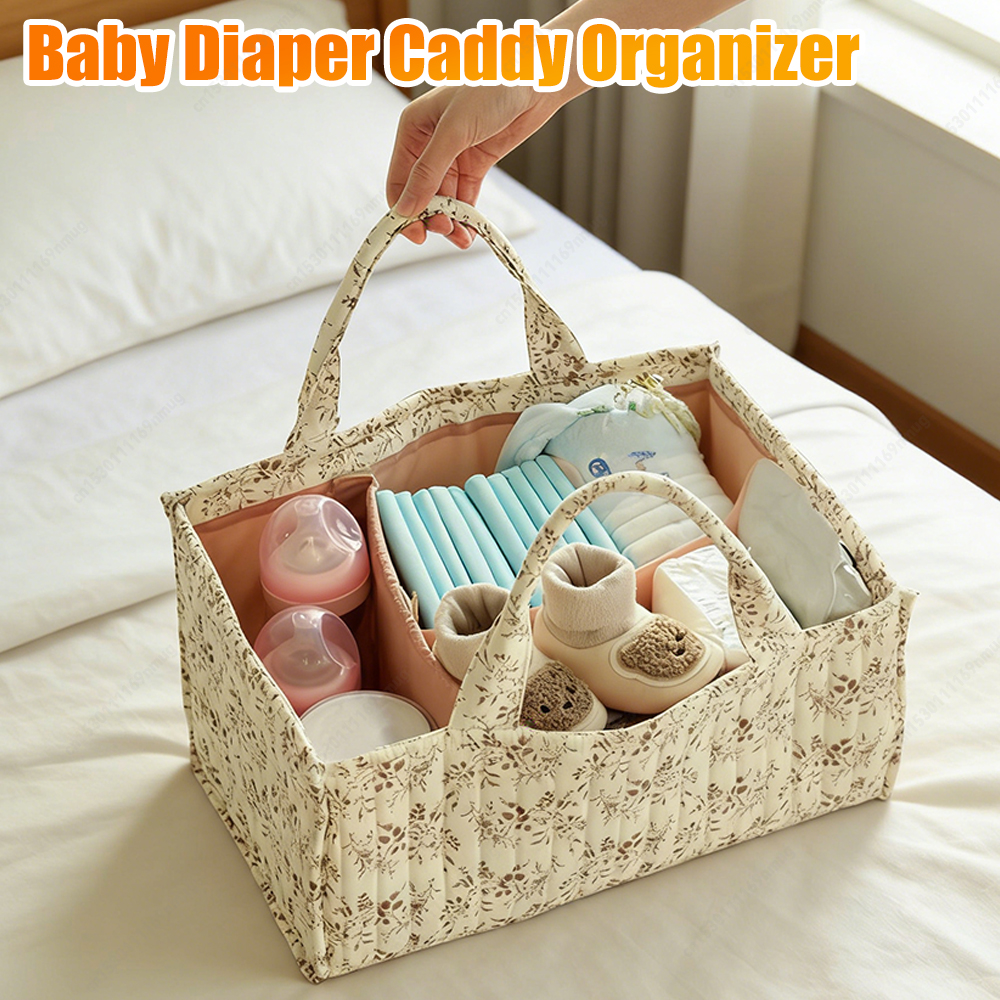 Floral Quilted Baby Diaper Cad - Baby Nursery Table ulasan dan harga
