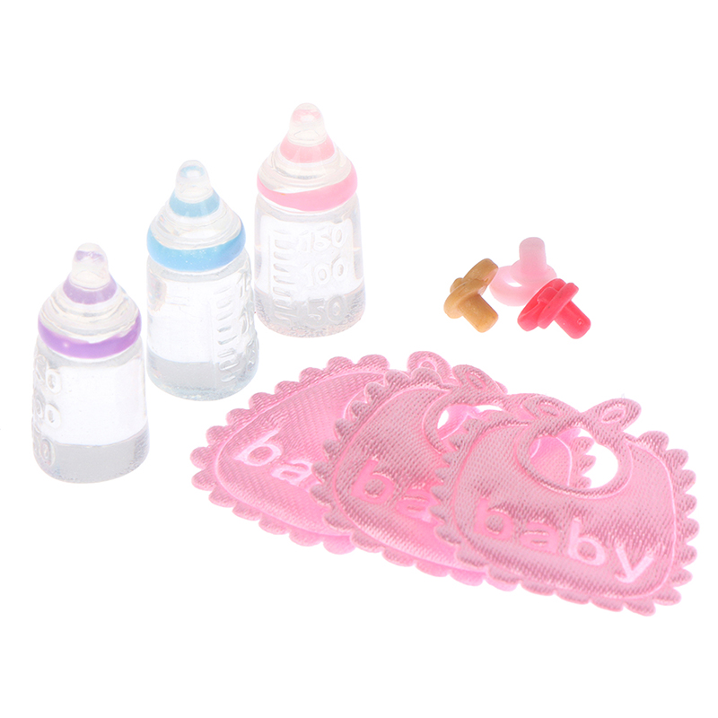 3PCS 1:12 Dolls House Miniatur - Baby Nursery Kit ulasan dan harga