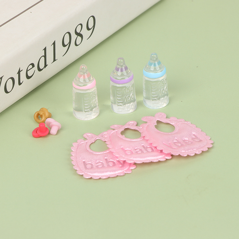 3PCS 1:12 Dolls House Miniatur - Baby Nursery Kit ulasan dan harga