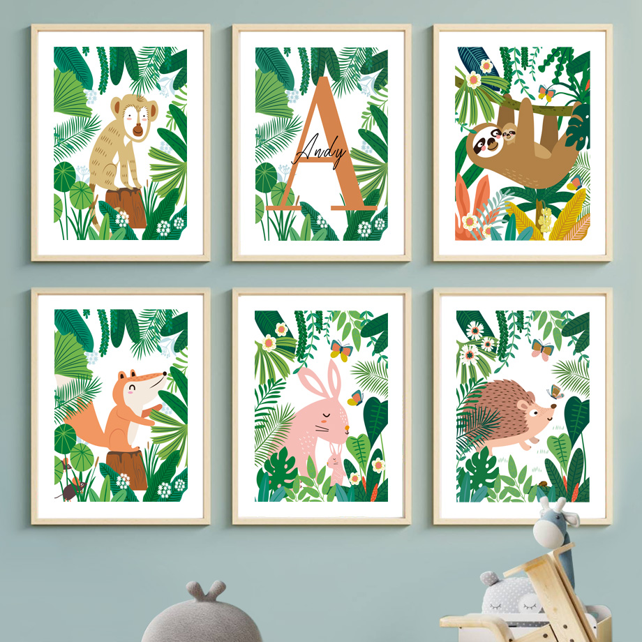 Jungle Safari Nursery Wall Art - Baby Nursery Colors ulasan dan harga