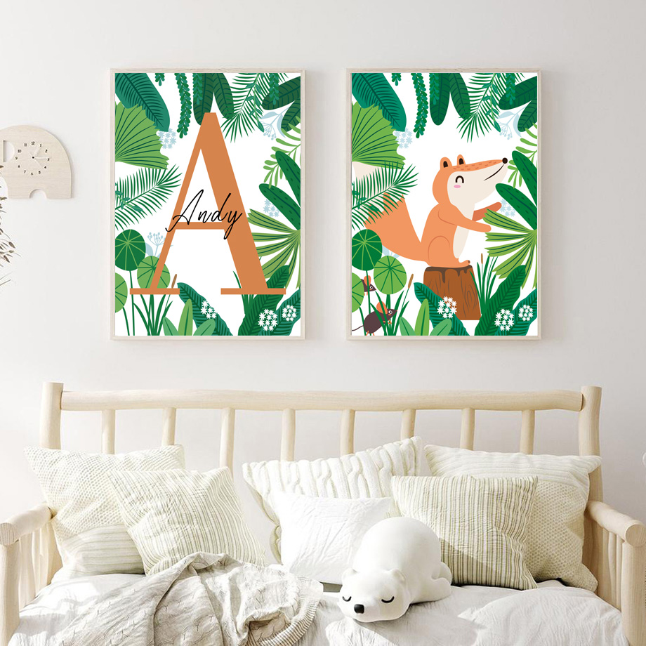 Jungle Safari Nursery Wall Art - Baby Nursery Colors ulasan dan harga