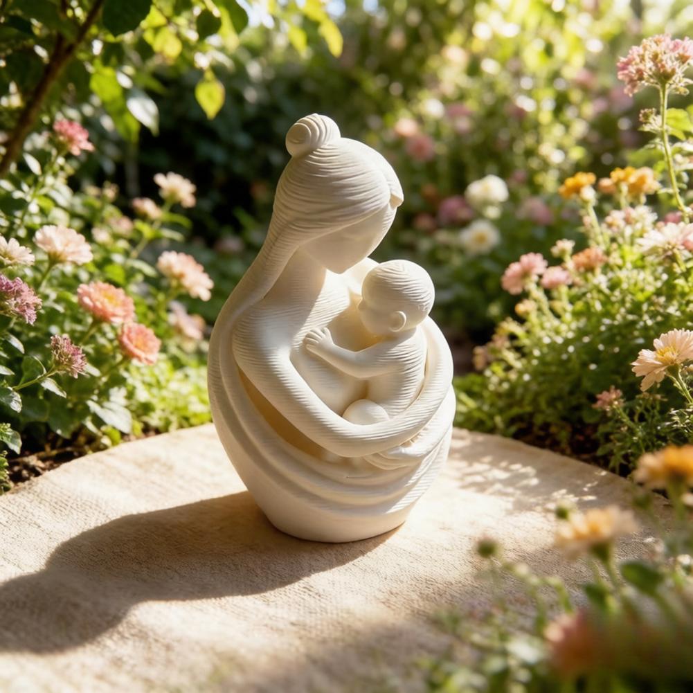 Mother Holding Baby Sculpture  - Baby Nursery Table ulasan dan harga